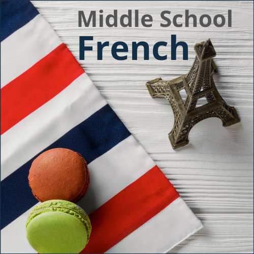 Middle School French course graphic
